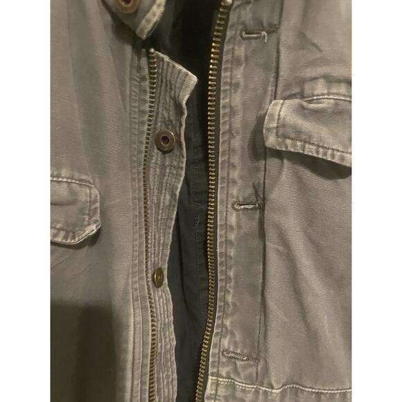 Nice‎ Collective Gray Distressed Utility jacket Small - Picture 10 of 13